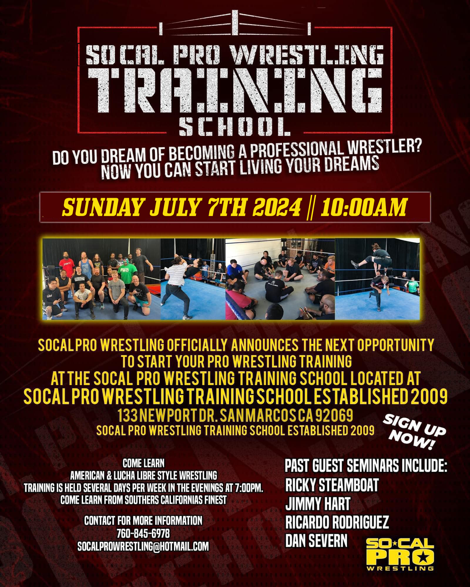 Training SOCAL PRO WRESTLING